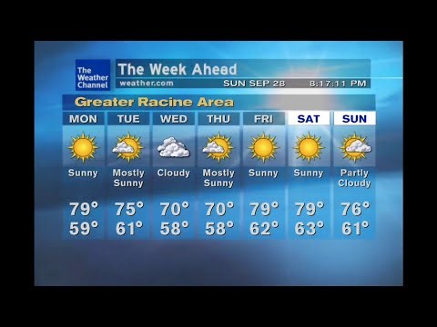 WeatherSTAR XL V3 - Racine, WI - (9/28/2025) @ 8:15 PM CDT