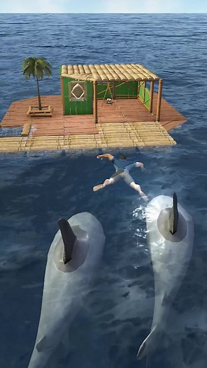 Raft Survival: Ocean Nomad - Shark Attack Gameplay