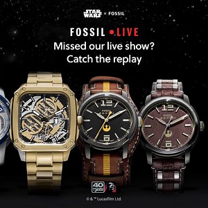 15K views · 1.2K reactions | Missed the latest Fossil Live? Watch it now and learn more about our exclusive Star Wars™ x Fossil collaboration. | Fossil | Facebook