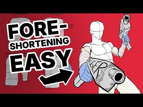 How to Draw Perspective with Foreshortening - Beginner Tutorial