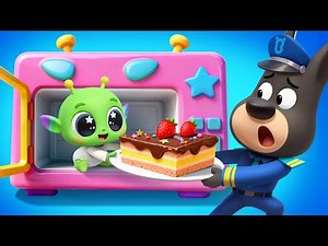 Baby Alien's Magic Box | Fun Story for Kids | Police Cartoon | Sheriff Labrador