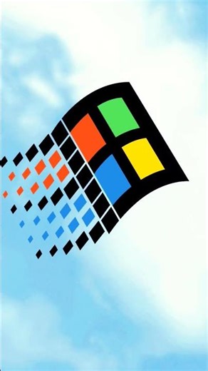 windows 95 flying (animation)