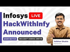 Infosys HackWithInfy 2026 Announced! | Biggest Hiring for 2026 Batch | Infosys Careers 💻🔥