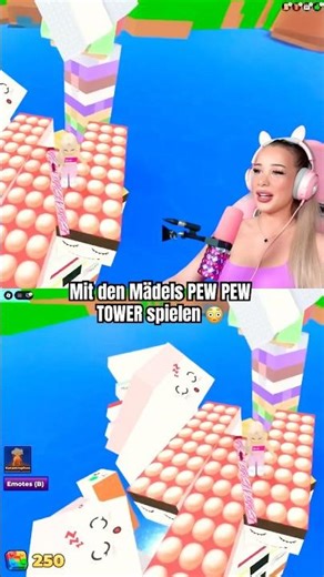 PEW PEW TOWER mit Mädchen spielen 😳 #roblox #canselblox