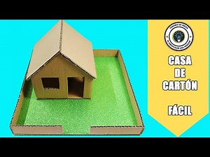 cardboard house model