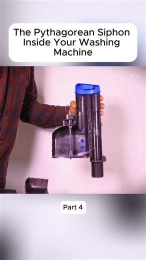 The Pythagorean Siphon Inside Your Washing Machine #science #experiment #pythagoras #siphon #fyp