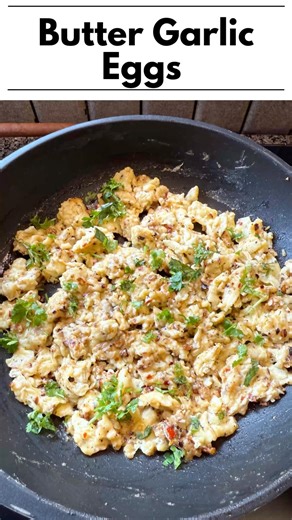 Butter Garlic Egg ASMR Cooking 🍳 #shorts #food #cooking #asmr #asmrcooking #nonveg