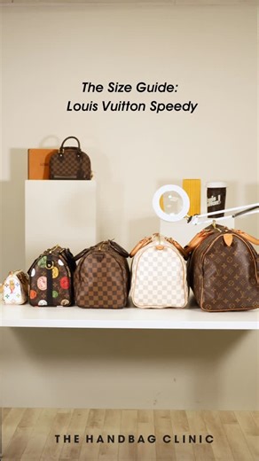The Handbag Clinic on Instagram: "The Size Guide: Louis Vuitton Speedy & Keepall 45👜 What’s your favourite size?"