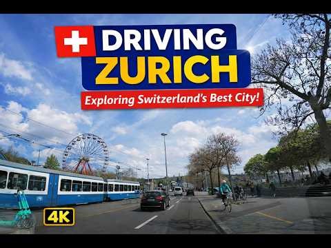 Driving in Zurich, Switzerland 🇨🇭 | Beautiful City Drive in 4K