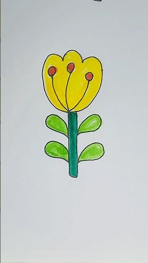 How to draw flower 🌼 art ideas for kids #shorts #trending #ytshorts #art #viralshortsvideo