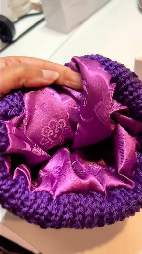 Making a satin lined beanie and infinity scarf set. #affirmationthreads