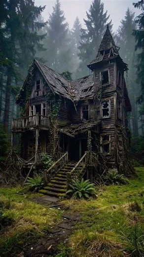 forest Haunted House recovery👀🏡 #asmr #beforeandafter #build #foryou #home