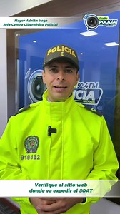 ¡Alerta digital! 🚀 A través del CAI Virtual-DIJIN, la Radio Policía te comparte estrategias para evitar estafas en redes sociales y en las paginas web cuándo tramites el SOAT. ¡No te dejes engañar! 📲🔐 #SiemprePresentes #SiempreEnSintonía | Radio Policía Colombia