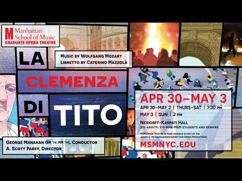 MSM Graduate Opera Theatre presents LA CLEMENZA DI TITO