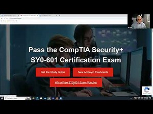 Security+601 Training Free live sessions with Ian Neil - Full tine Security+ trainer and author