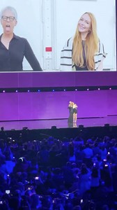 64K views · 618 reactions | Jamie Lee Curtis and Lindsay Lohan reunite on the #D23 stage to share details about #FreakyFriday2. | Rotten Tomatoes | Facebook