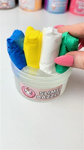 Satisfying clear slime and clay asmr video #slimevideos #slime #asmr