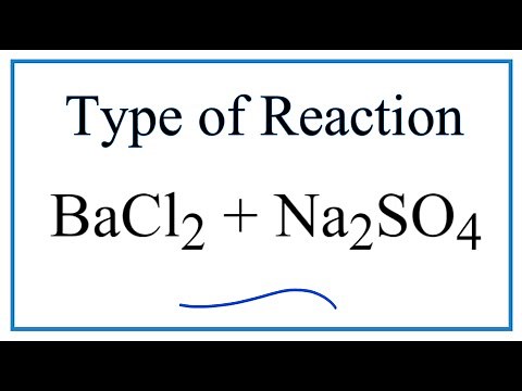 Type of Reaction for BaCl2 + Na2SO4 = BaSO4 + NaCl