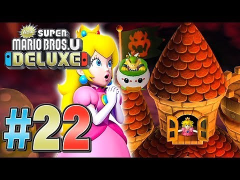 Save Princess Peach! Let's go to Peach's Castle! New Super Mario Bros. U Deluxe Live Play Part 22