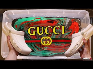 HYDRO Dipping Crocs - GUCCI Custom Shoes (Crazy)