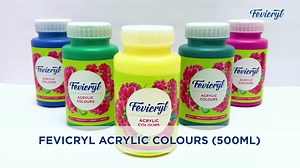 Fill your artwork with the best form of love - Fevicryl Acrylic Colours! Our Hobbyists can never have enough of these, isn’t it? Fevicryl Acrylic Colours come in 30 vibrant shades that are rich in pigment, wash-proof, quick drying and extremely versatile to use. You can directly apply the paint from the bottle on multiple surfaces like Canvas, Wood, Earthenware, Stone, Thermocol, Metal, Leather, and so many more! They are just perfect for anyone across age groups to have fun with and indulge in 