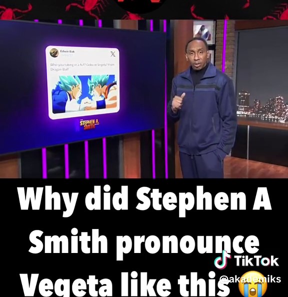 Why did Stephen A Smith pronounce Vegeta like this 😭 | stephen a smith