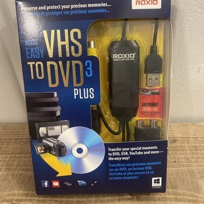 Roxio Easy VHS to DVD 3 Plus Video Capture USB 251000 Convert Videotape to Video | eBay