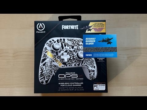 Fortnite Edition PowerA OPS v1 Controller Unboxing! (Assault Bomber Glider Code)