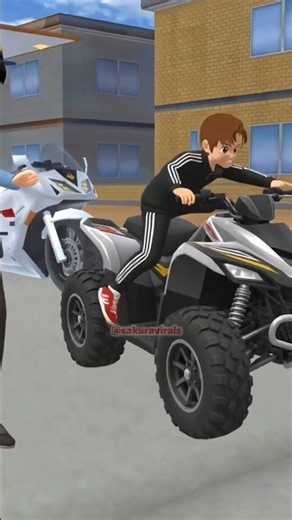 ユウタは四輪バイクで警察から逃走する‼️#サクラスクールシミュレーター #ずんだもん #ずんだもん解説 #ぴこみんず #サイコパス #小学校 #アプリ #sakura #shorts