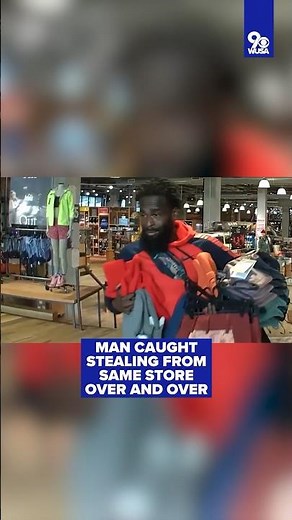 VIDEO: Man caught stealing from same DC clothing store over and over again