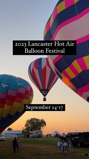 The Lancaster Balloon Festival is a one-of-a-kind annual event in Lancaster County, Pennsylvania. 🎈 Hosted in the village of Bird-in-Hand, PA by @lancballoonfest, the festival features the mass launch of dozens of big, beautiful balloons, family entertainment, fireworks, delicious food, Amish goods, and even buggy rides! This is a family-friendly event, suitable for all ages with good food and music in the heart of Lancaster Amish Country 🗓️ September 14th-17th, 2023 📍 2727 Old Philadelphia P