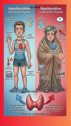 Thyroid Disorders Explained – Signs of Overactive & Underactive Thyroid!
