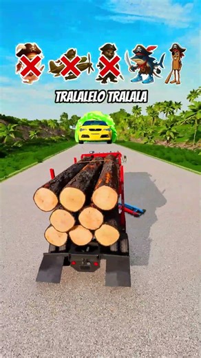 Italian Brainrot Pirate vs Jump Challange - BeamNG.Drive #italianbrainrot