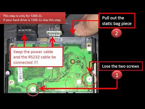 Seagate hard drive 720011 7200.12 barracuda firmware fix kit - part 1/4