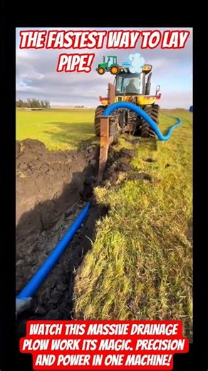 The Fastest Way to Lay Pipe! 🚜💨 #shorts