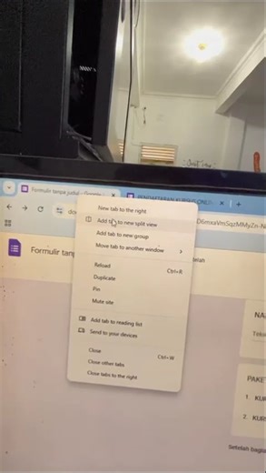 Splitscreen Google Chrome Keren ‼️💯 #computer #tutorial