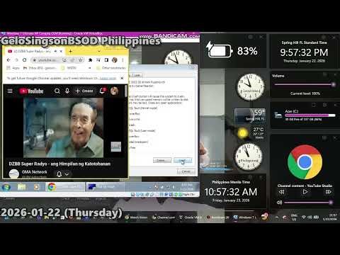DZBB Ang Himpilan ng Katotohanan has BSOD VM (Windows 7 Ultimate HP Compaq OEM)