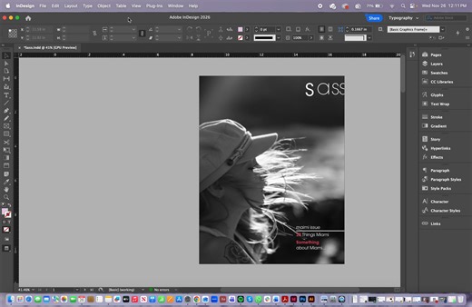 Exporting files from InDesign