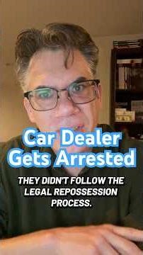 Car Dealer Gets Arrested