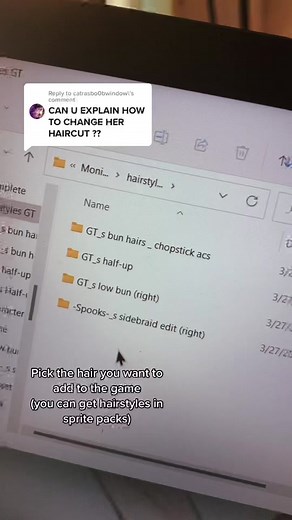 Monika After Story Sprite Packs and Hairstyles | Installation Guide