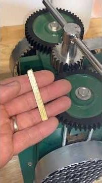 How this BUDGET machine transforms gold. #coin #gold #rollingmill