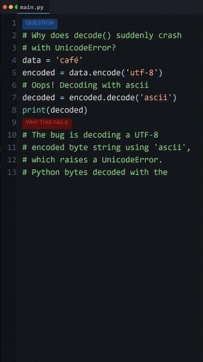 Your Python Is Too Slow: Why does decode() suddenly crash with UnicodeError?
