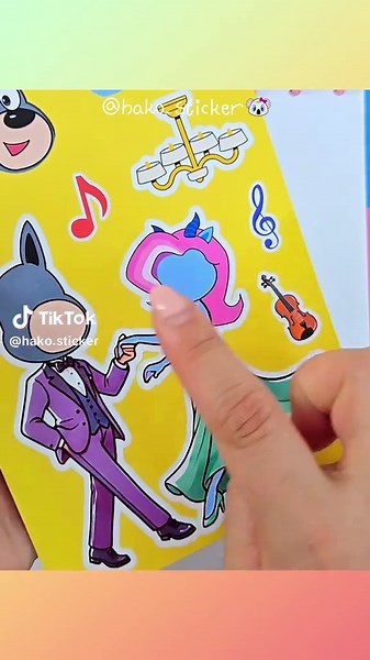 래브라도 경장 댄스파티 스티커북 | ASMR