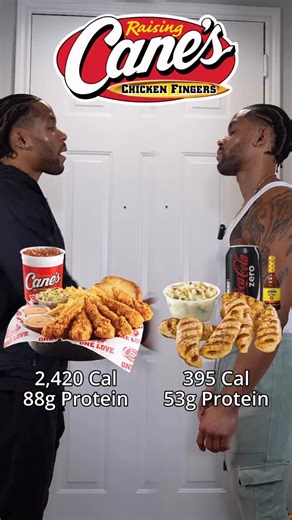 Fenton Edwards on Instagram: "Comment “MACRO” and I’ll DM you my FREE macronutrient calculator 📲 Steal these fast food orders (high protein, no fluff)👇 Raising Cane’s 4 Naked Strips + coleslaw (no fries, no toast) + Coke Zero (395 cal | 53g protein) Wingstop Hot 5-piece tenders + corn (no ranch) + Coke Zero (900 cal | 56g protein) Chick-fil-A 30 grilled nuggets (510 cal | 98g protein) Save this for later ✅ Send it to your fit friends 💪 Follow @gains.byfenton for more fast food swaps 🙌 #macro