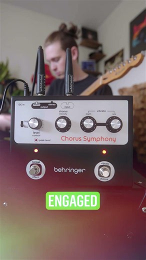 You only get this warm sound with this 🔥 #behringer #ChorusSymphony #pedals #guitar #demo
