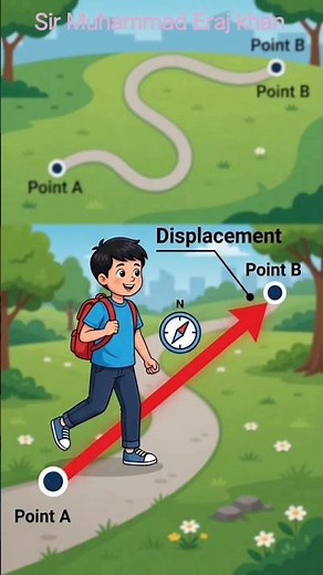 Displacement | Definition, Formula & SI Unit | Class 9, 11 Physics | Motion Chapter 3