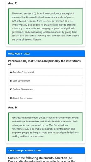 Concept of Participatory Planning and Decentralized Governance through PRIs