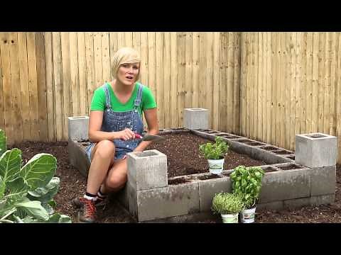 Cement Block Raised Bed - Burpee Garden Projects