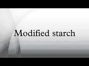 Modified starch