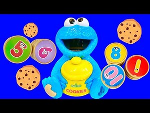 NEW! Cookie’s Counting Jar Learning SESAME STREET Talking Blue Monster Toy Eating Counting Singing